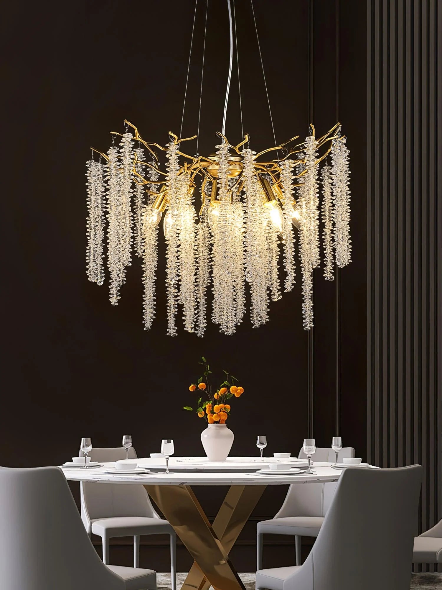 Wisteria Flower Crystal Chandelier - Yiarolight