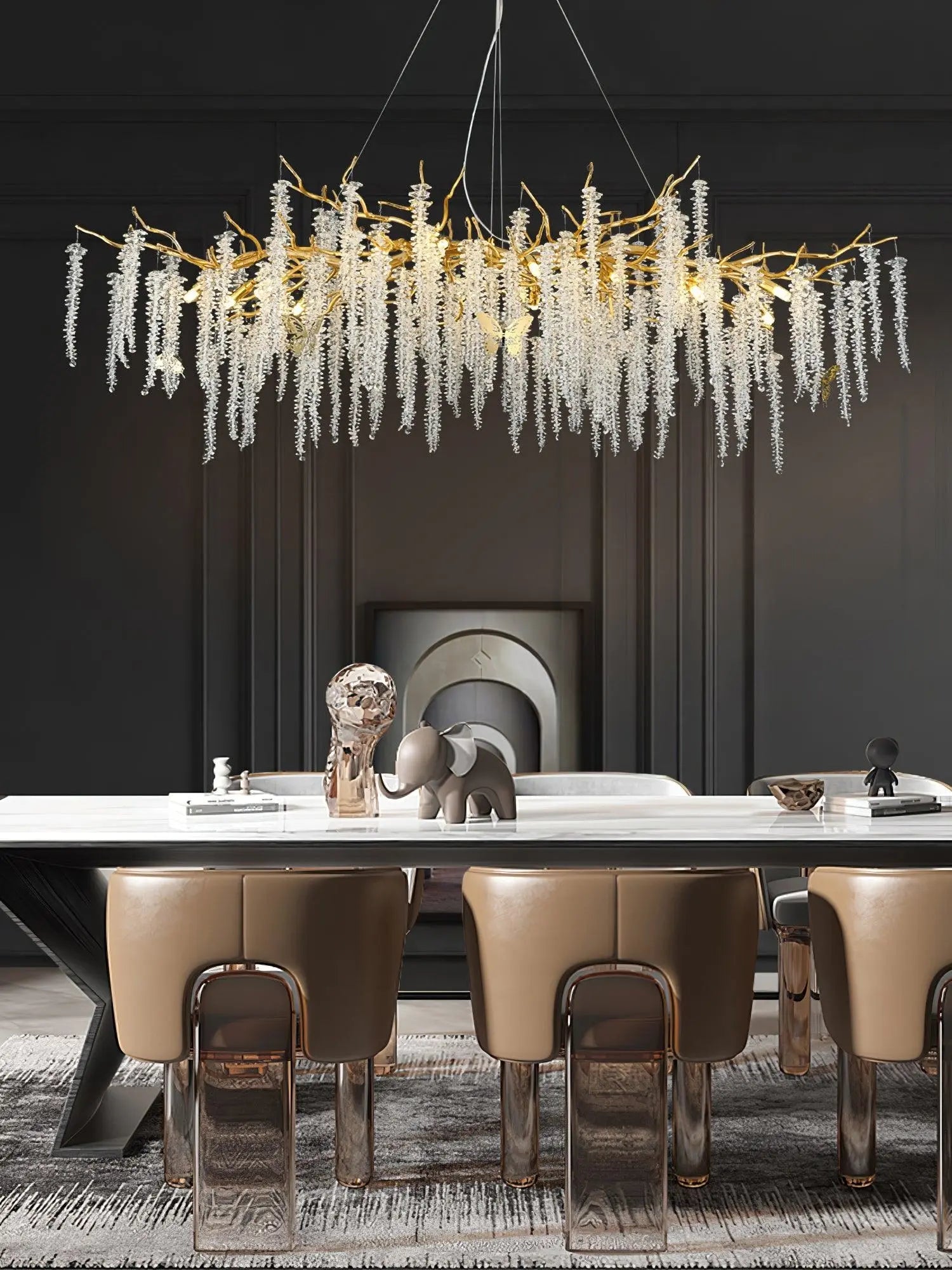Wisteria Flower Crystal Chandelier - Yiarolight
