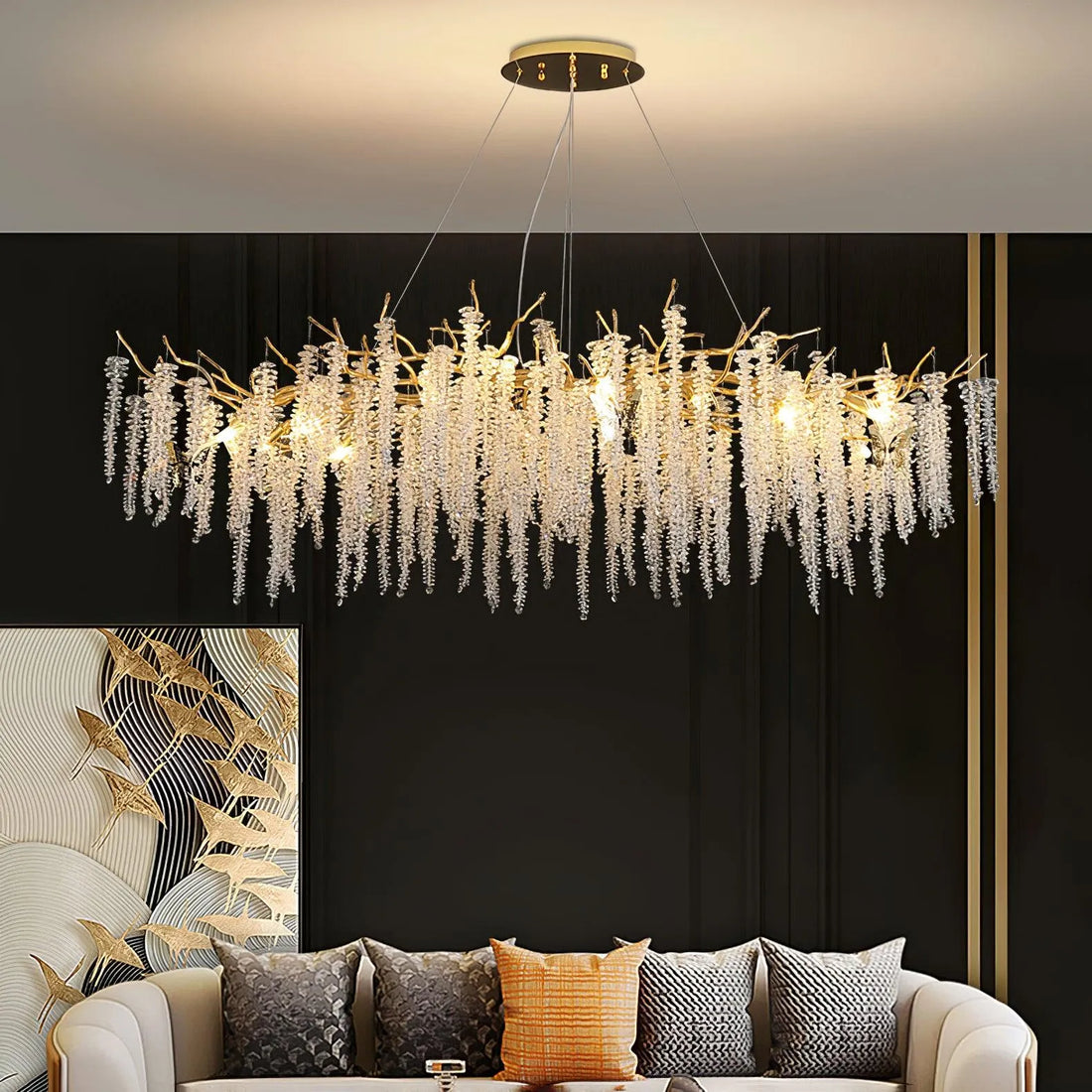 Wisteria Flower Crystal Chandelier - Yiarolight