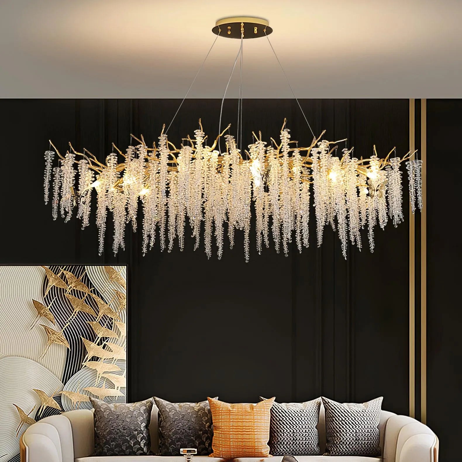 Wisteria Flower Crystal Chandelier - Yiarolight