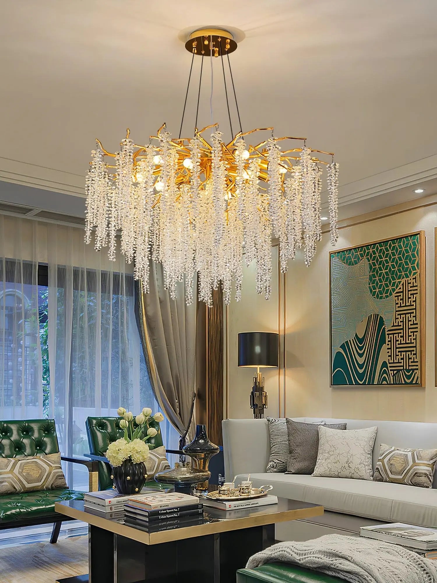 Wisteria Flower Crystal Chandelier - Yiarolight
