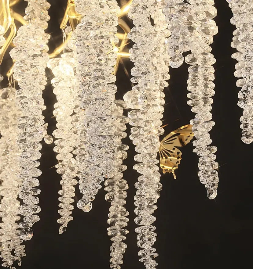 Wisteria Flower Crystal Chandelier - Yiarolight