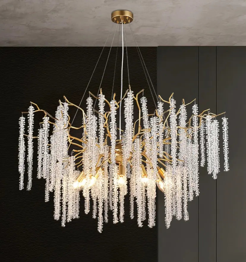 Wisteria Flower Crystal Chandelier - Yiarolight