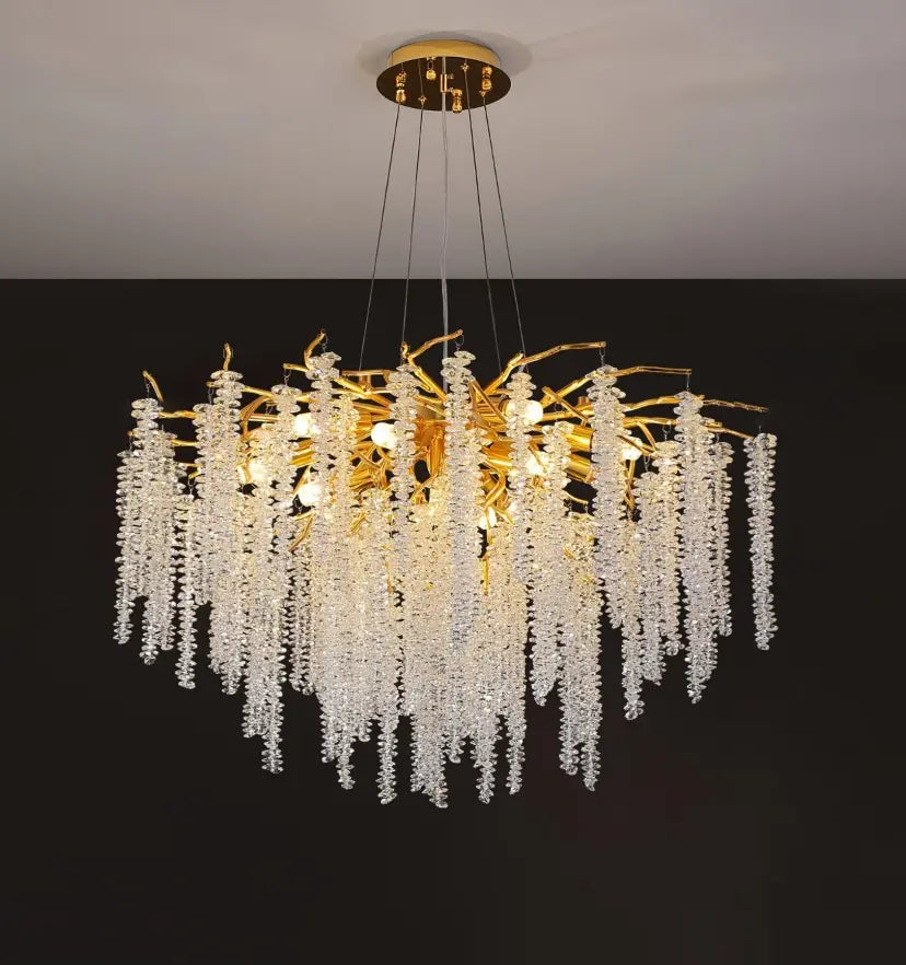 Wisteria Flower Crystal Chandelier - Yiarolight