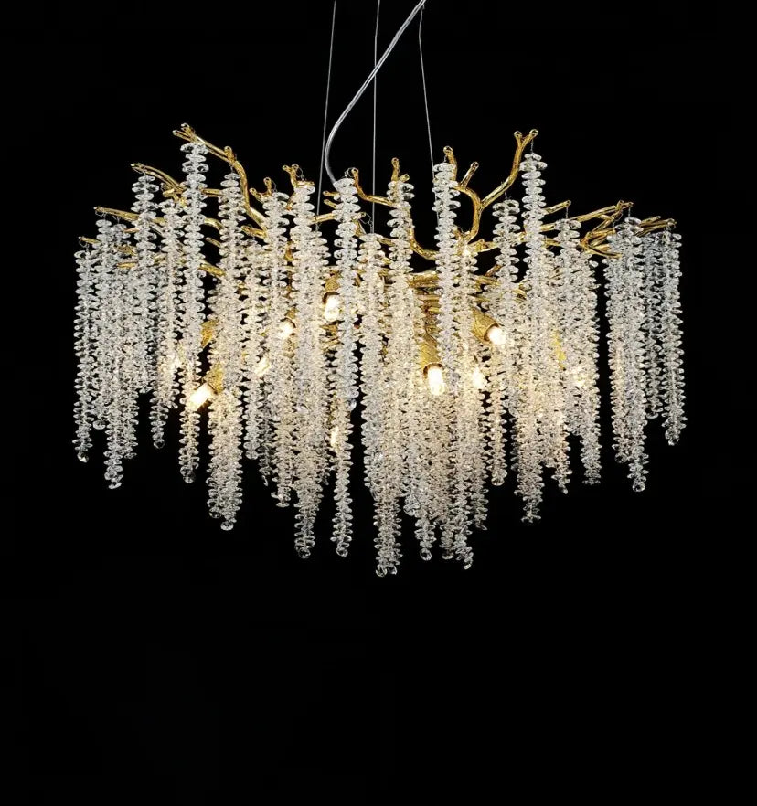 Wisteria Flower Crystal Chandelier - Yiarolight