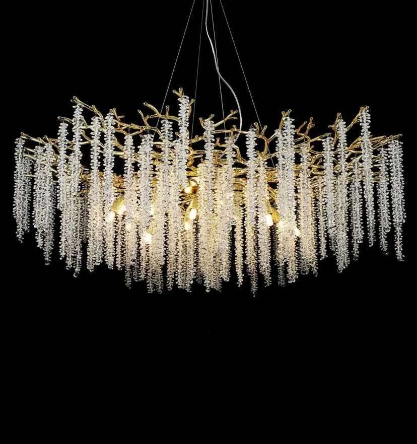 Wisteria Flower Crystal Chandelier - Yiarolight
