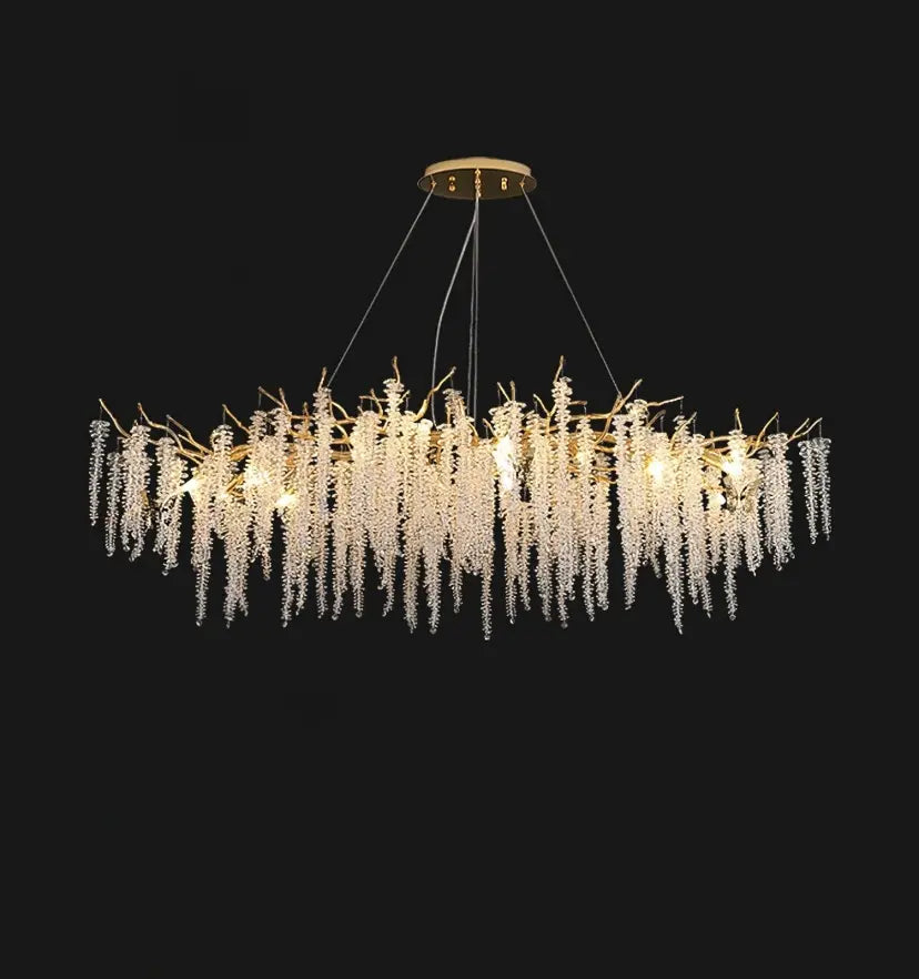 Wisteria Flower Crystal Chandelier - Yiarolight