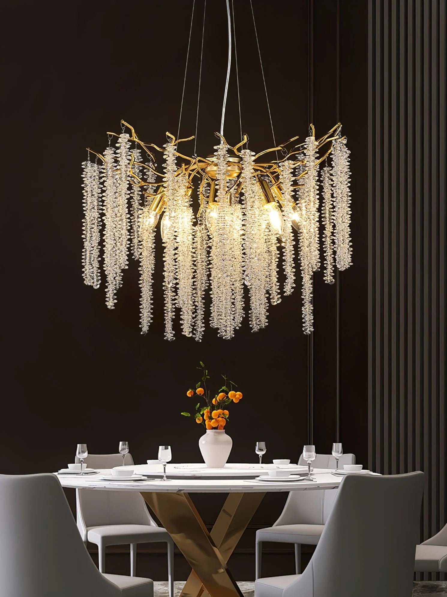 Wisteria Flower Crystal Chandelier - Yiarolight