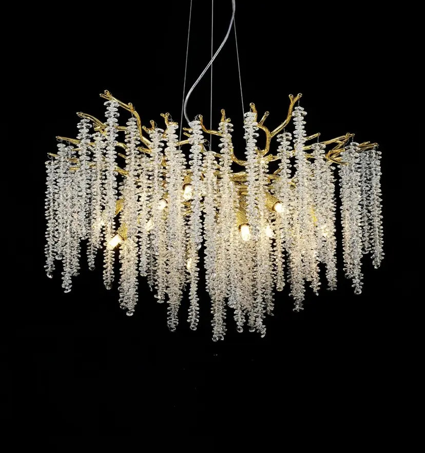 Wisteria Flower Crystal Chandelier - Yiarolight