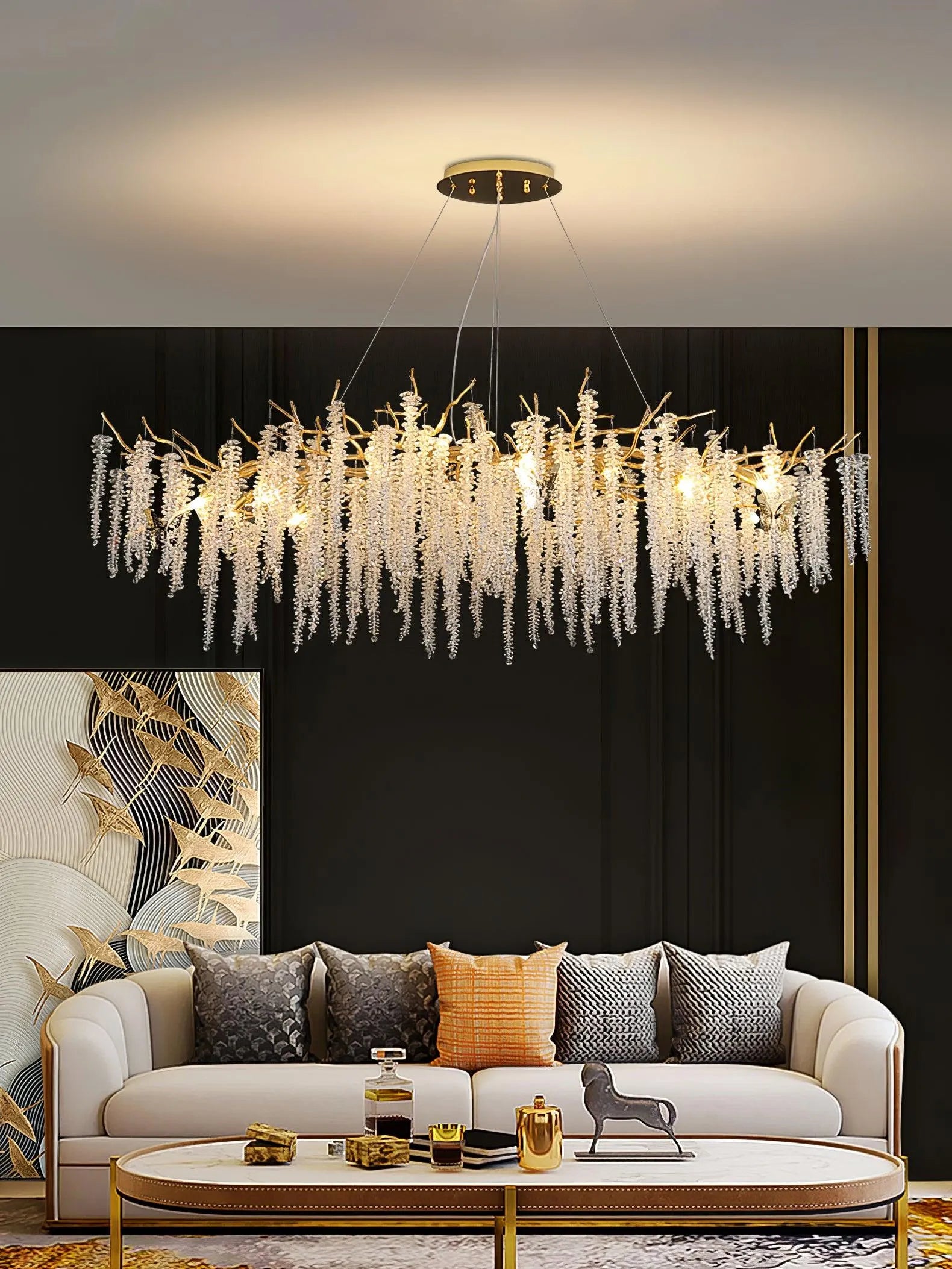 Wisteria Flower Crystal Chandelier - Yiarolight