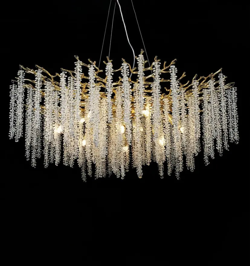 Wisteria Flower Crystal Chandelier - Yiarolight
