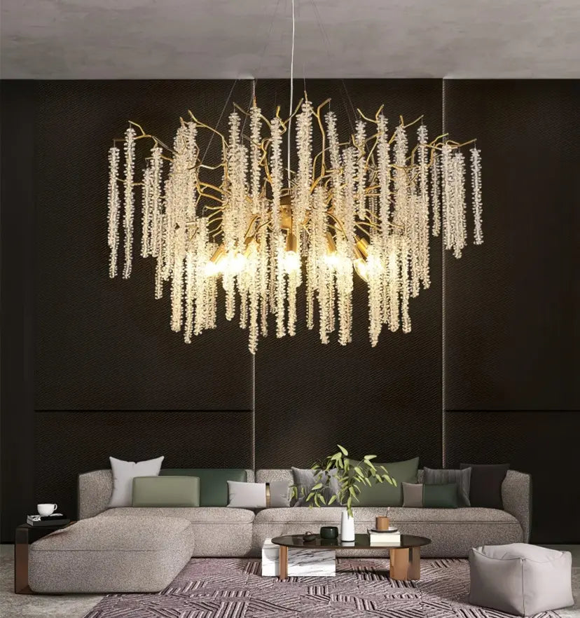 Wisteria Flower Crystal Chandelier - Yiarolight