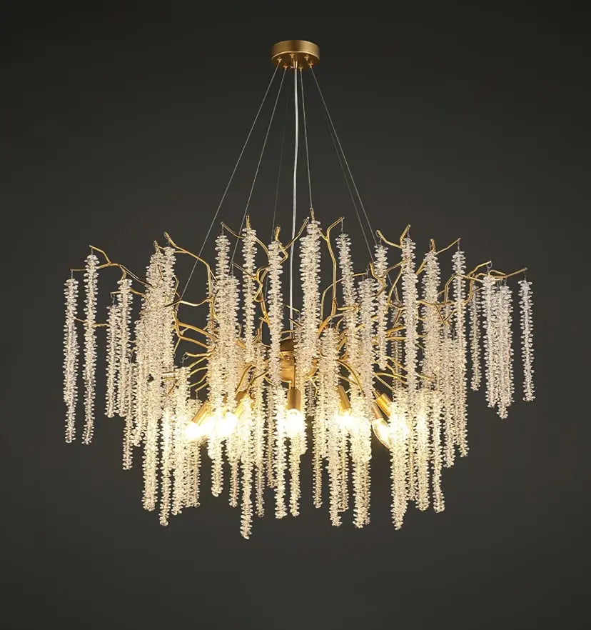 Wisteria Flower Crystal Chandelier - Yiarolight