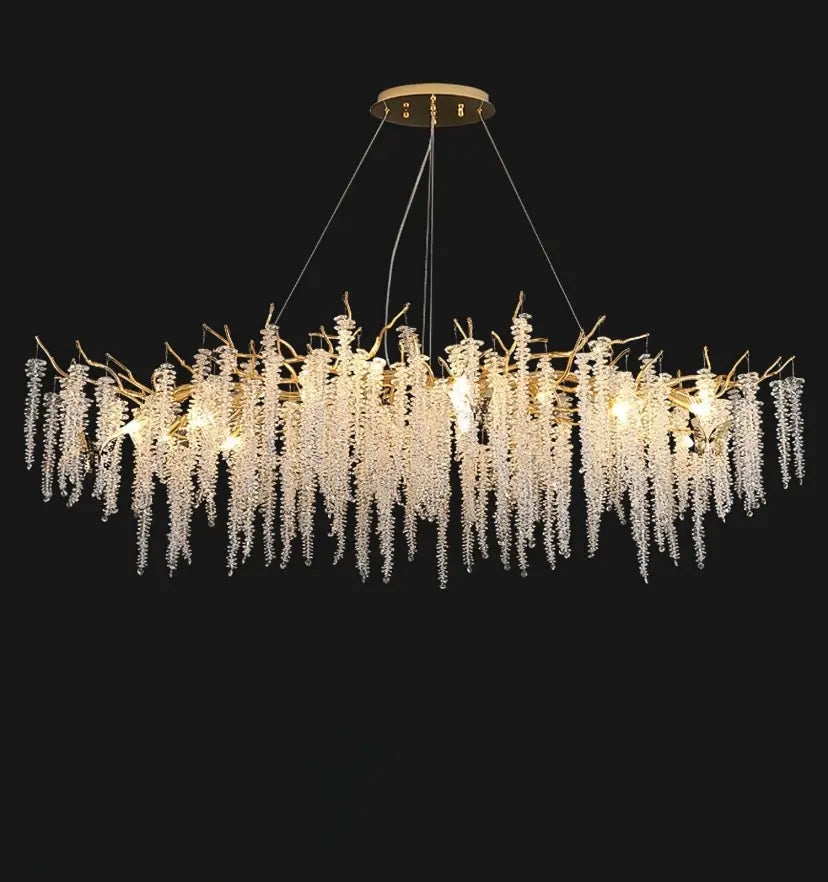 Wisteria Flower Crystal Chandelier - Yiarolight