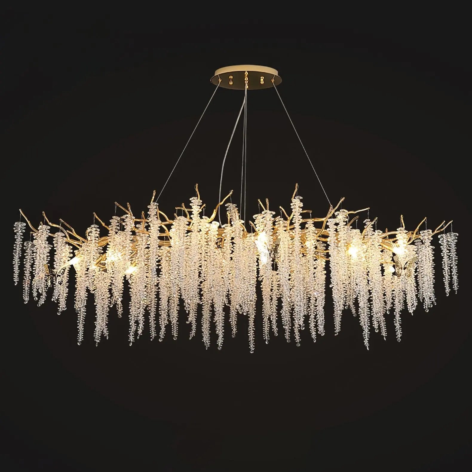 Wisteria Flower Crystal Chandelier - Yiarolight