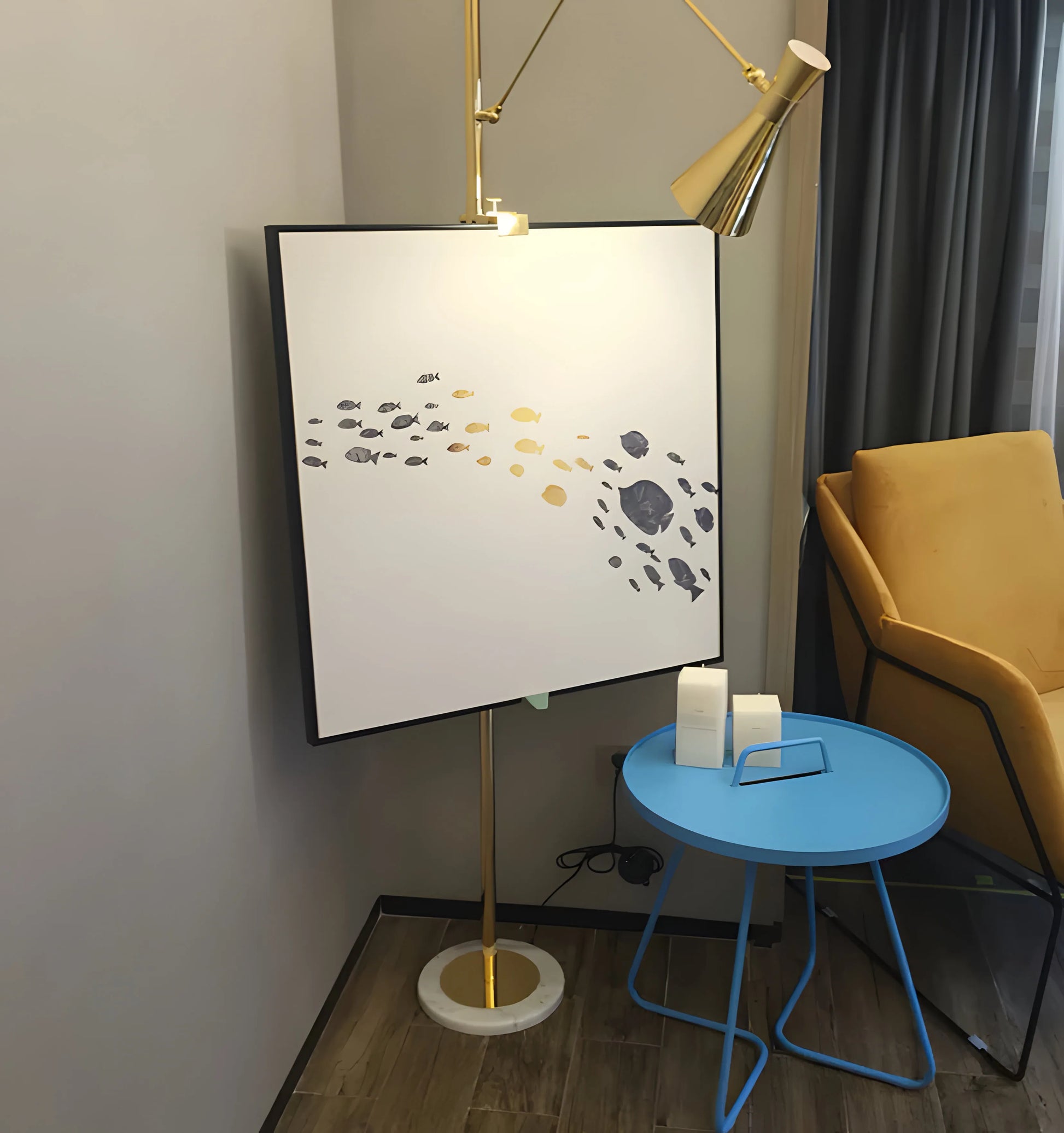 With Frame Support Floor Lamp - Yiarolight
