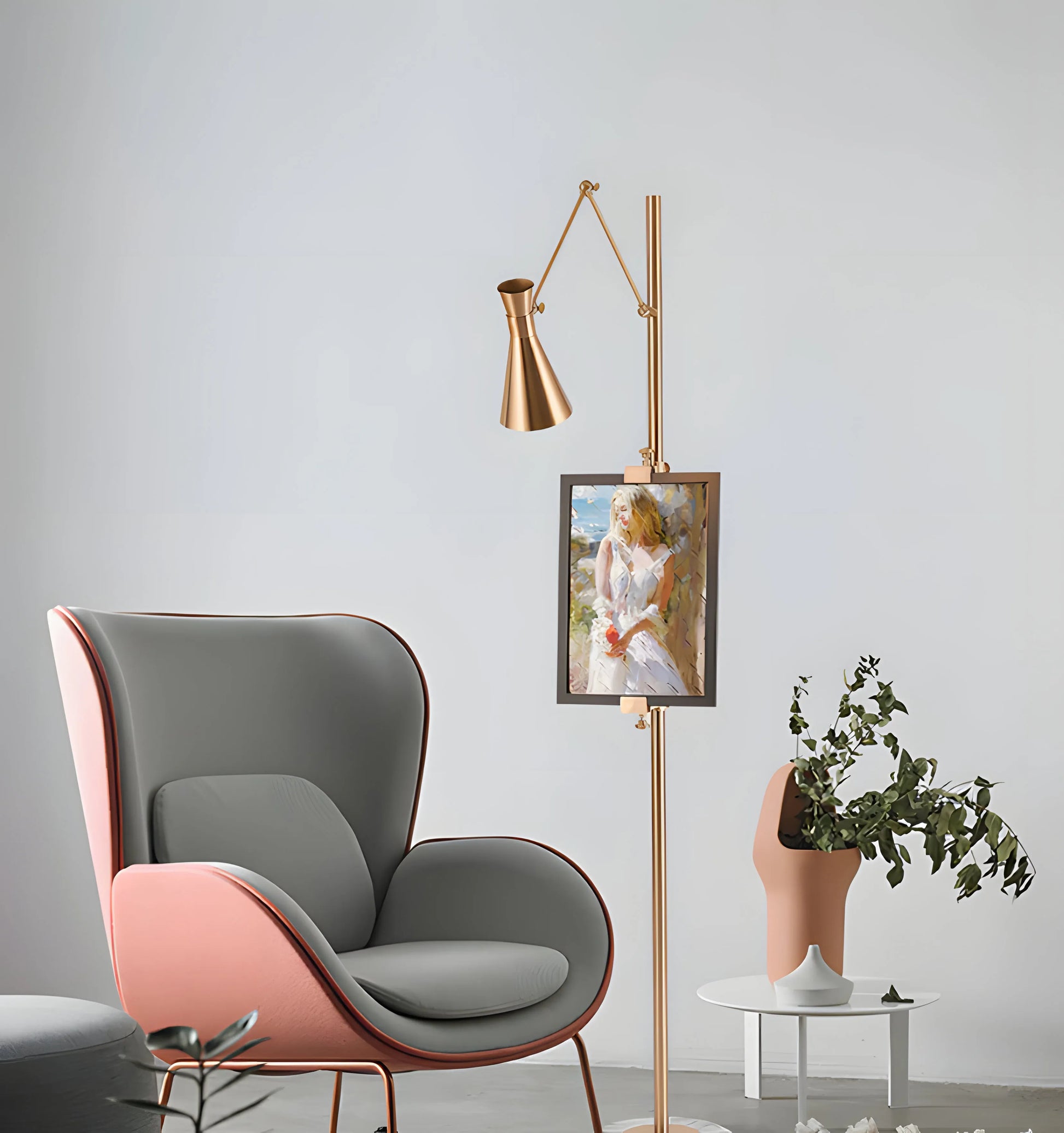 With Frame Support Floor Lamp - Yiarolight