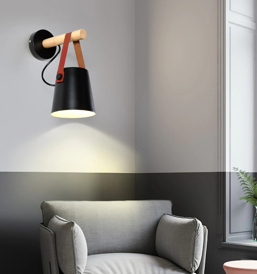 Wooden Conical Wall Light - Yiarolight