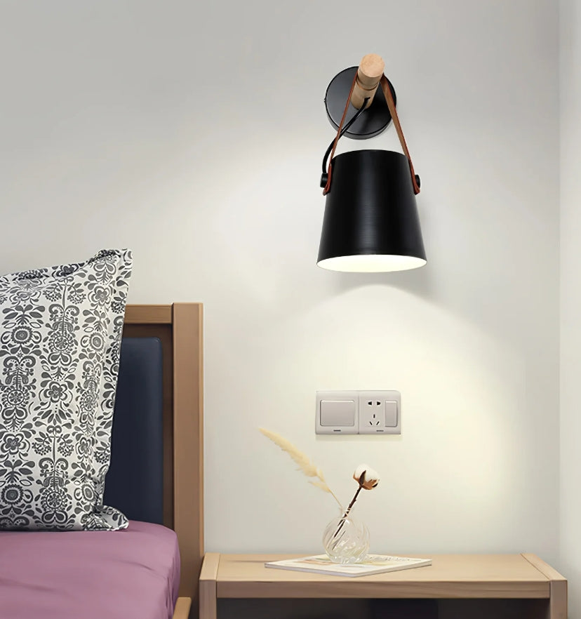 Wooden Conical Wall Light - Yiarolight