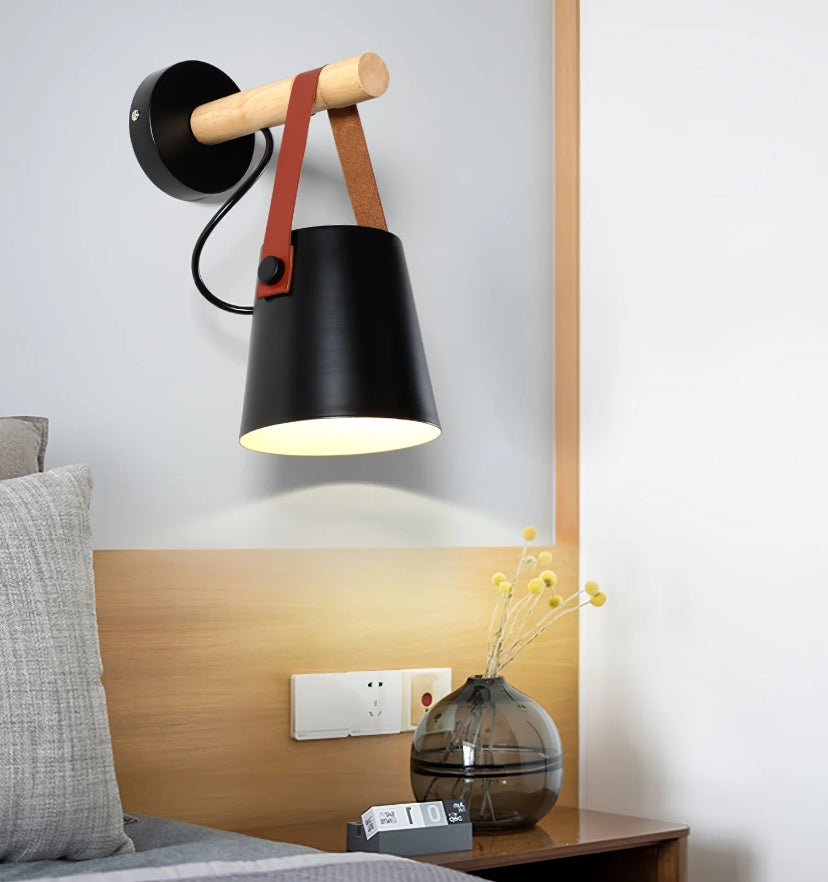 Wooden Conical Wall Light - Yiarolight