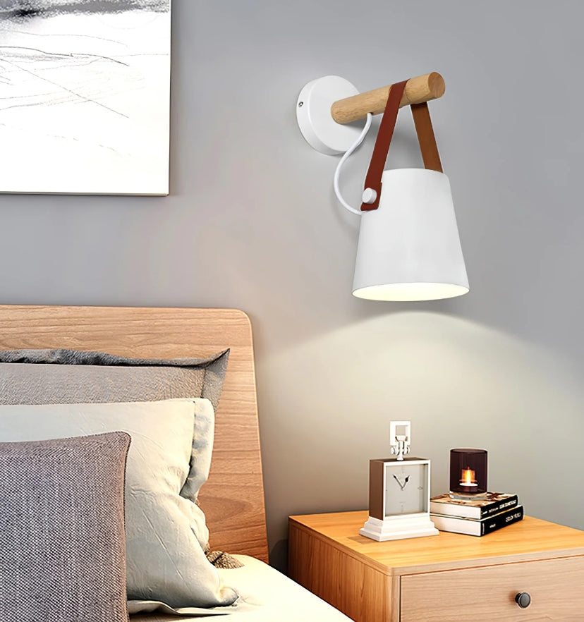 Wooden Conical Wall Light - Yiarolight