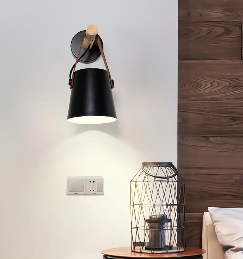 Wooden Conical Wall Light - Yiarolight