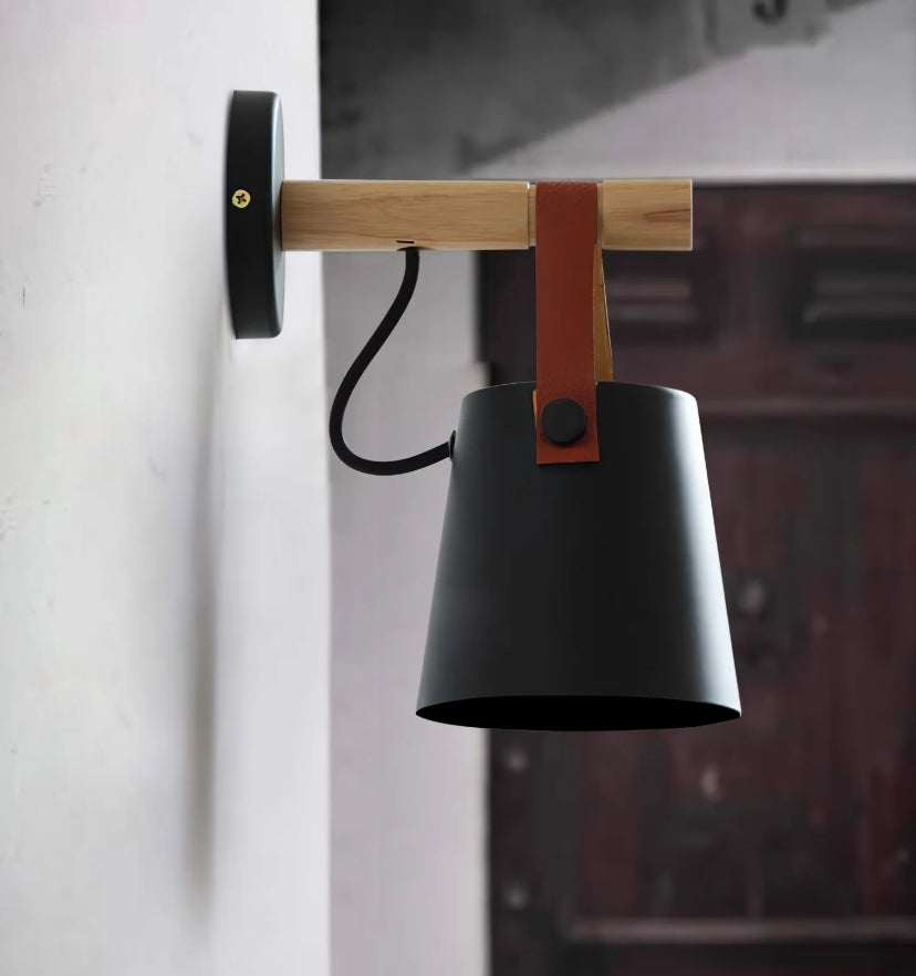 Wooden Conical Wall Light - Yiarolight