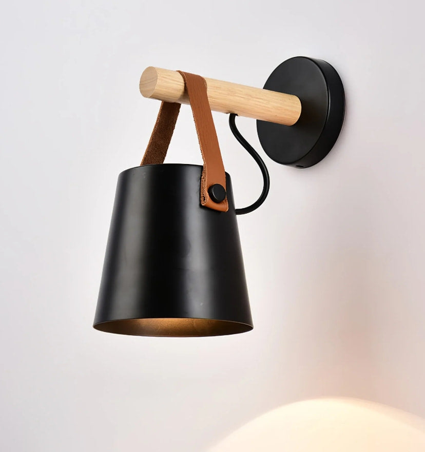 Wooden Conical Wall Light - Yiarolight