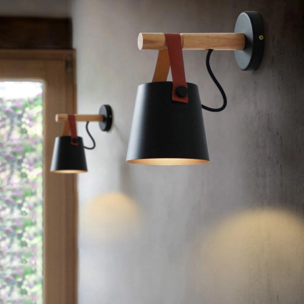 Wooden Conical Wall Light - Yiarolight