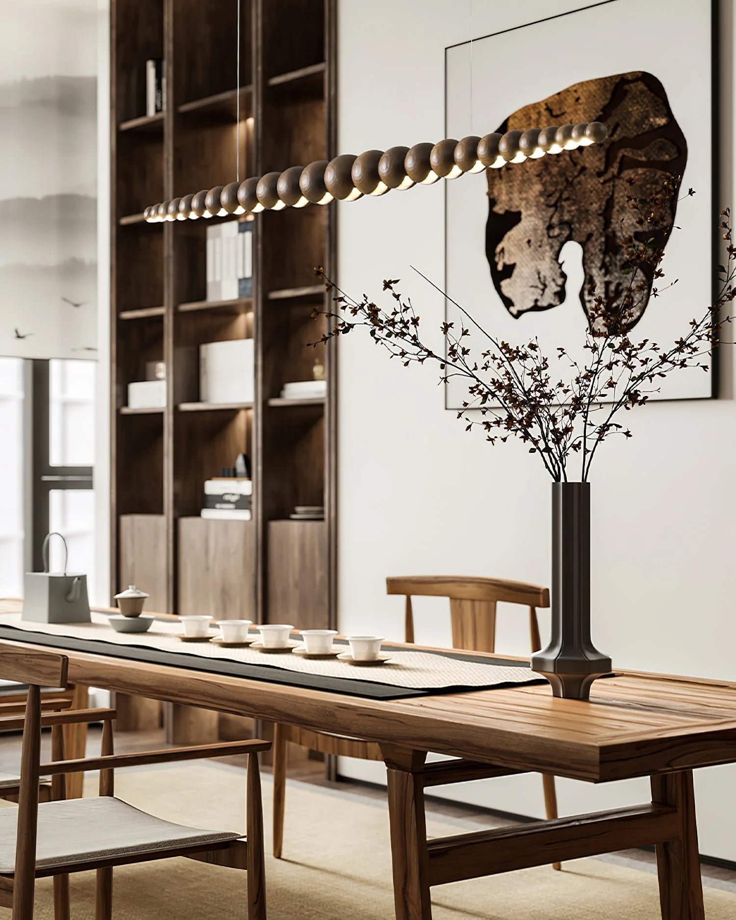 Woodline Orb Chandelier - Yiarolight