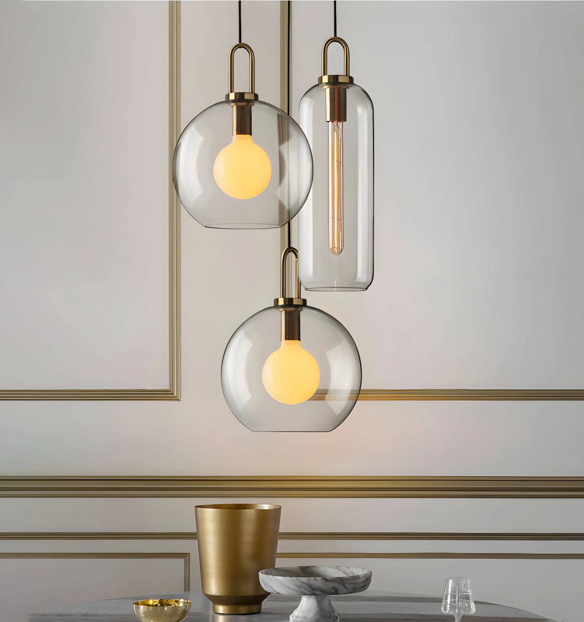 Pendulum Glass Pendant Lamp - Yiarolight