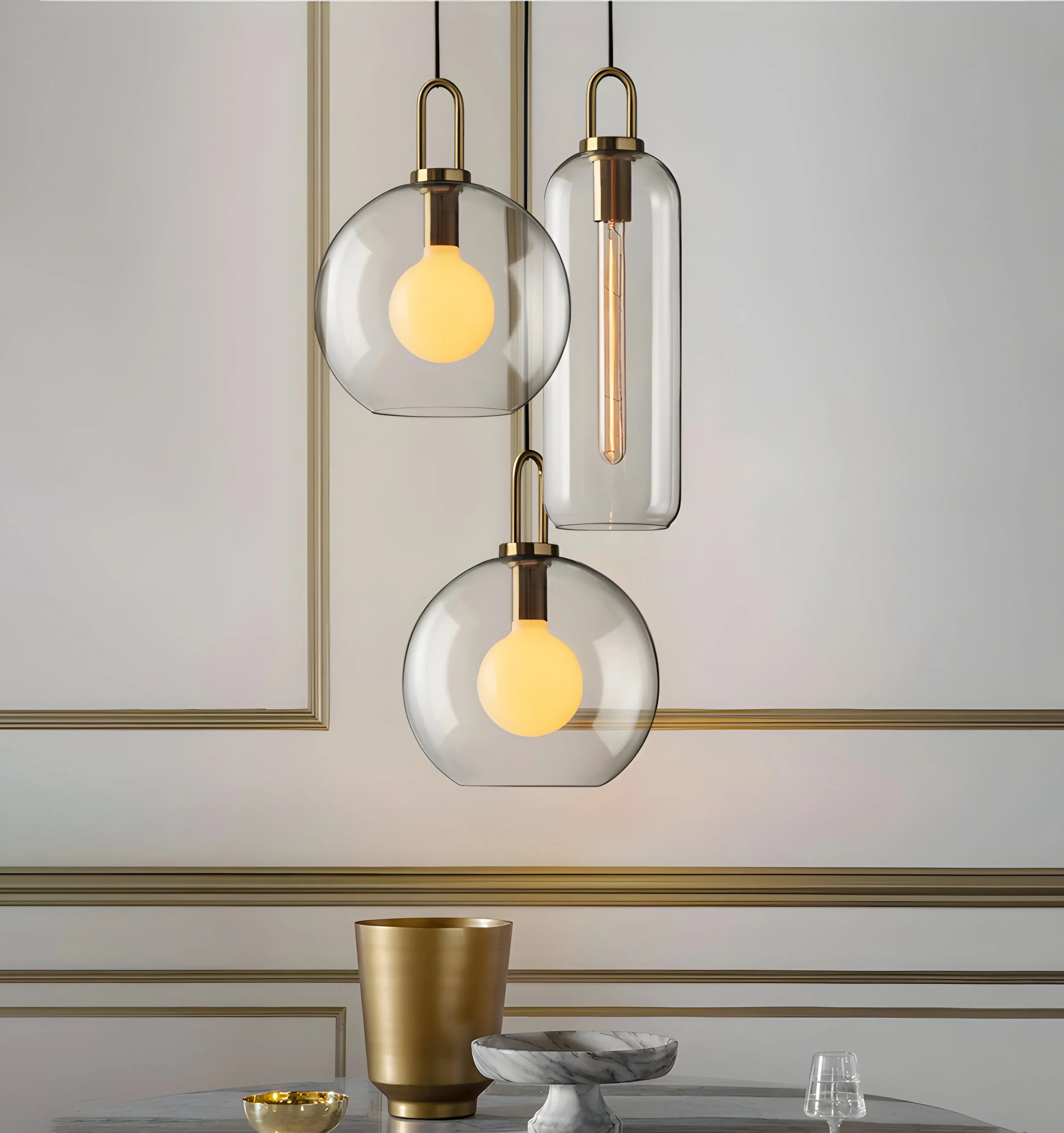 Pendulum Glass Pendant Lamp - Yiarolight