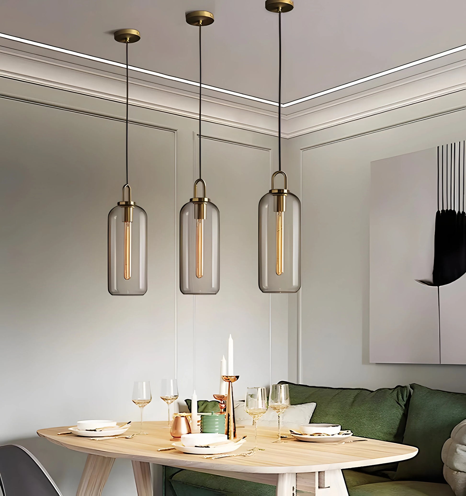 Pendulum Glass Pendant Lamp - Yiarolight