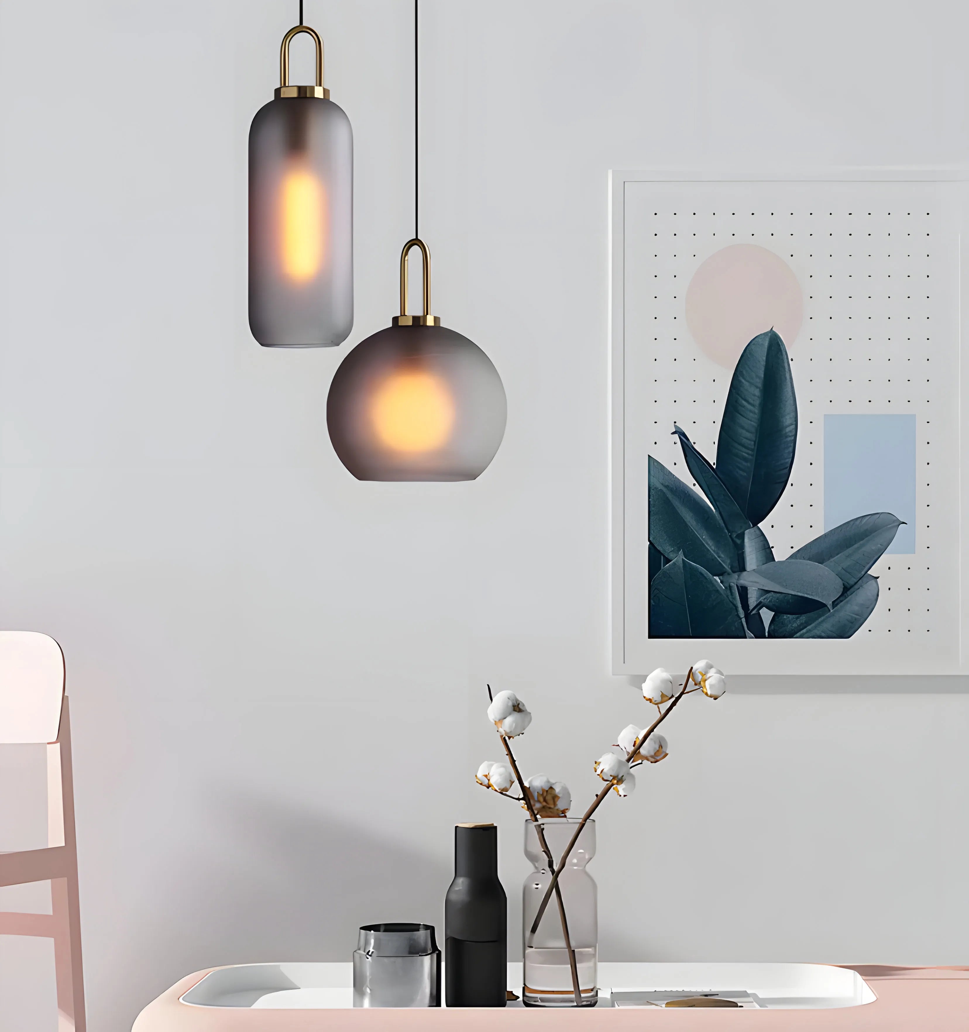 Pendulum Glass Pendant Lamp - Yiarolight