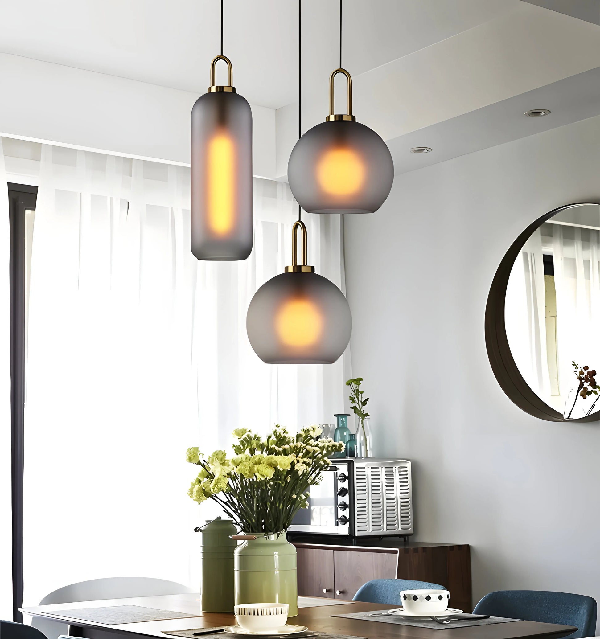 Pendulum Glass Pendant Lamp - Yiarolight