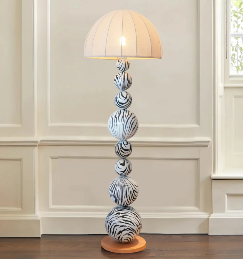 Zebra Floor Lamp