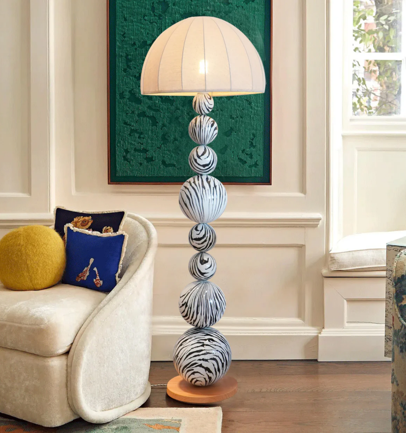 Zebra Floor Lamp