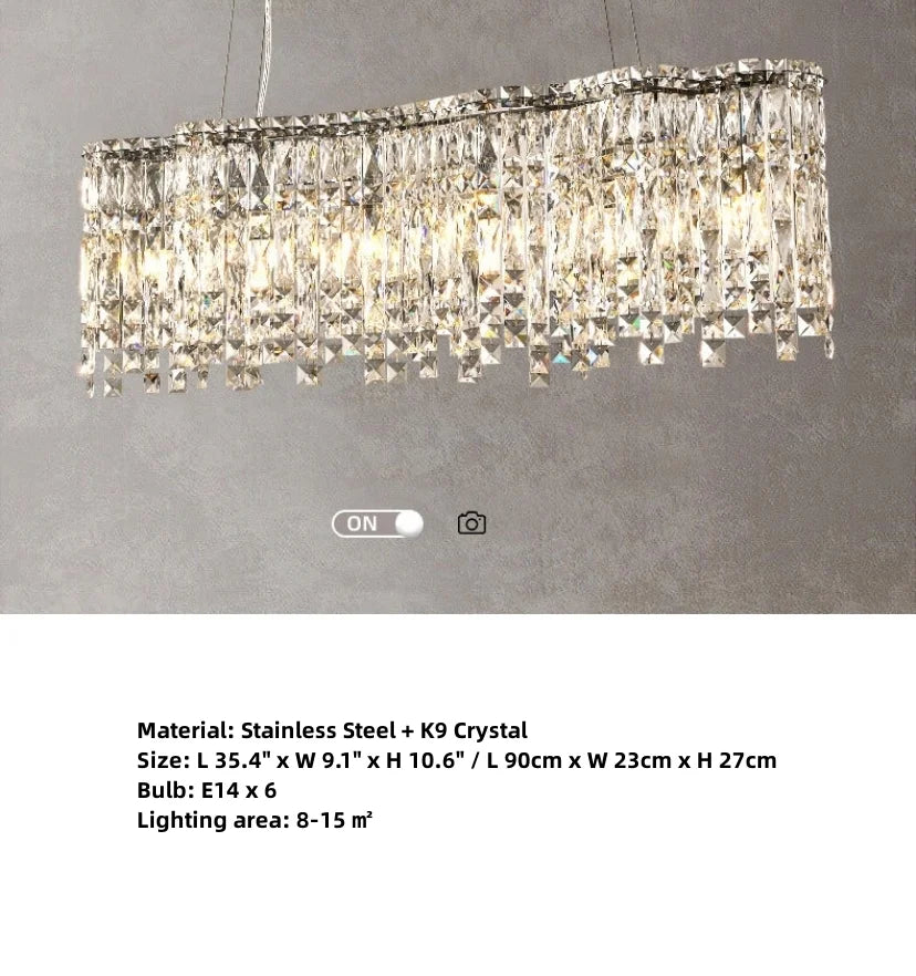 Avery Crystal Chandelier - Auraolight