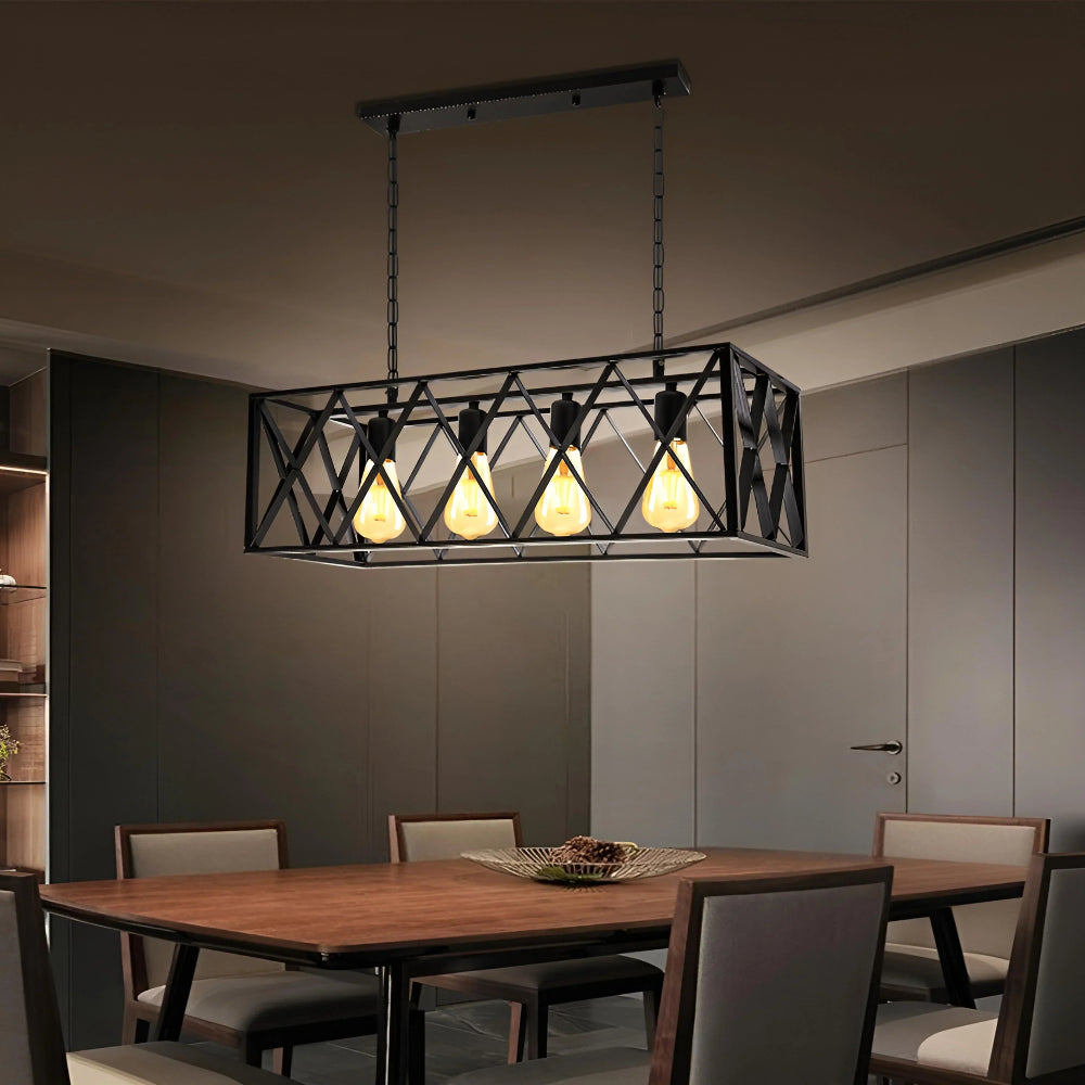Farmhouse Rectangular Chandelier - Auraolight