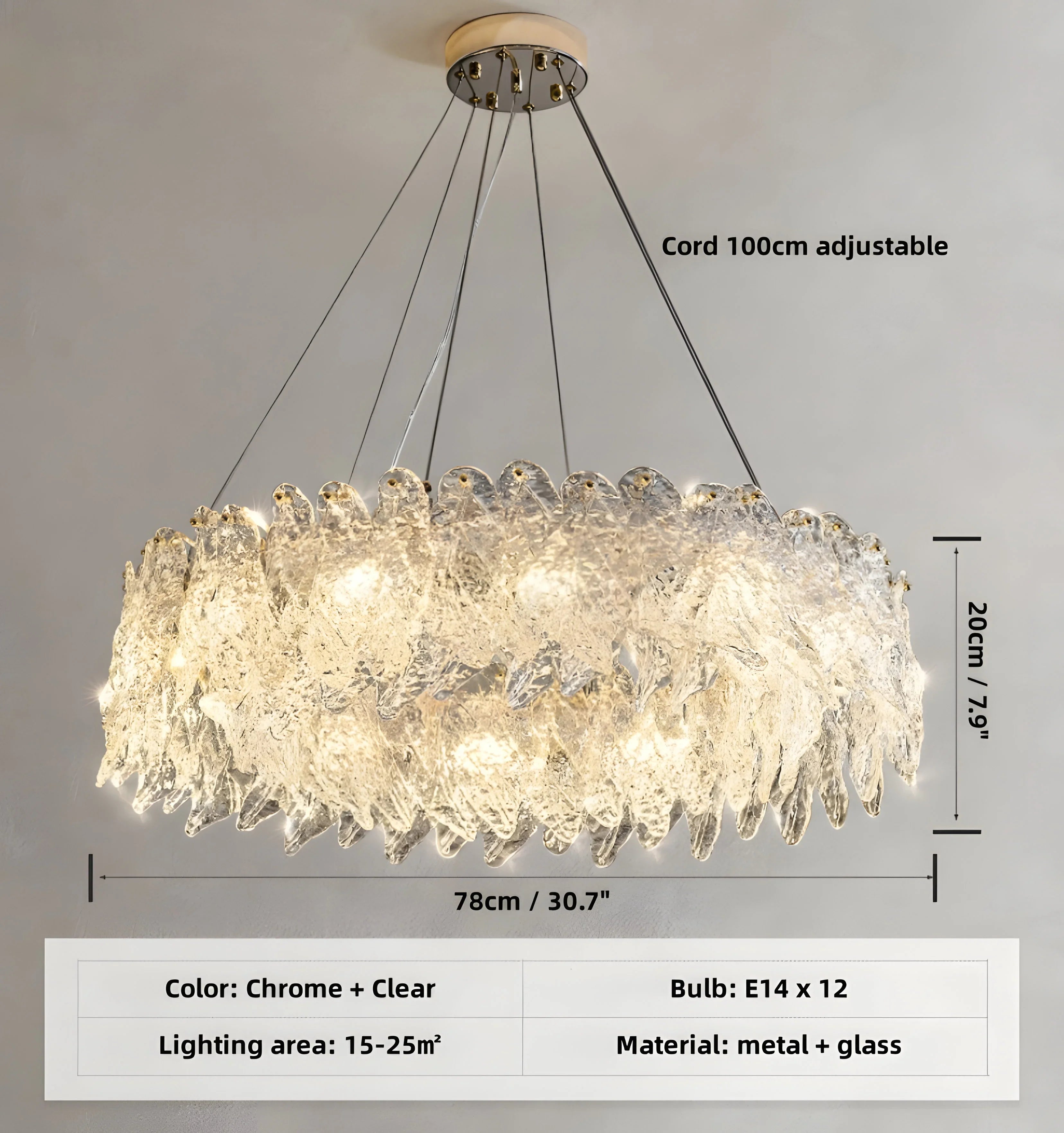 Leaf Vein Chandelier - Auraolight