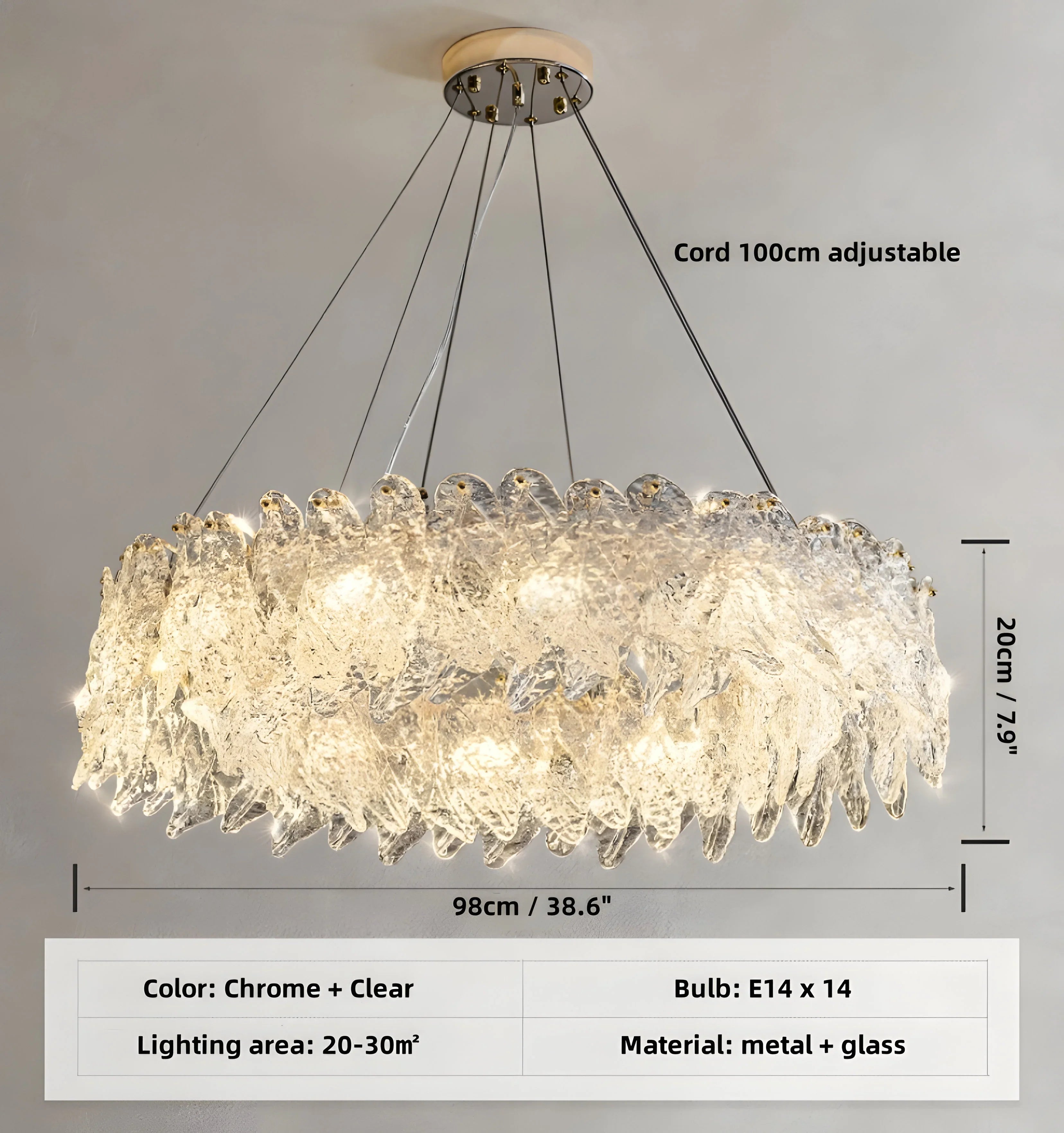 Leaf Vein Chandelier - Auraolight