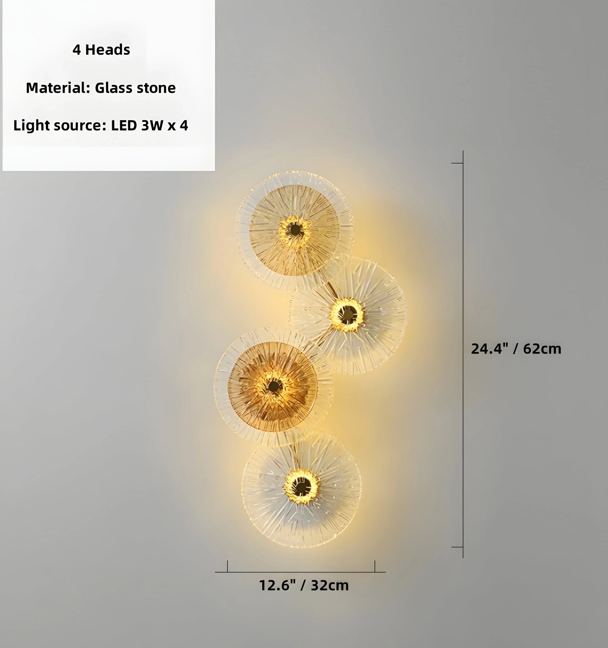 Lotus Leaf Glass Wall Lamp - Yiarolight