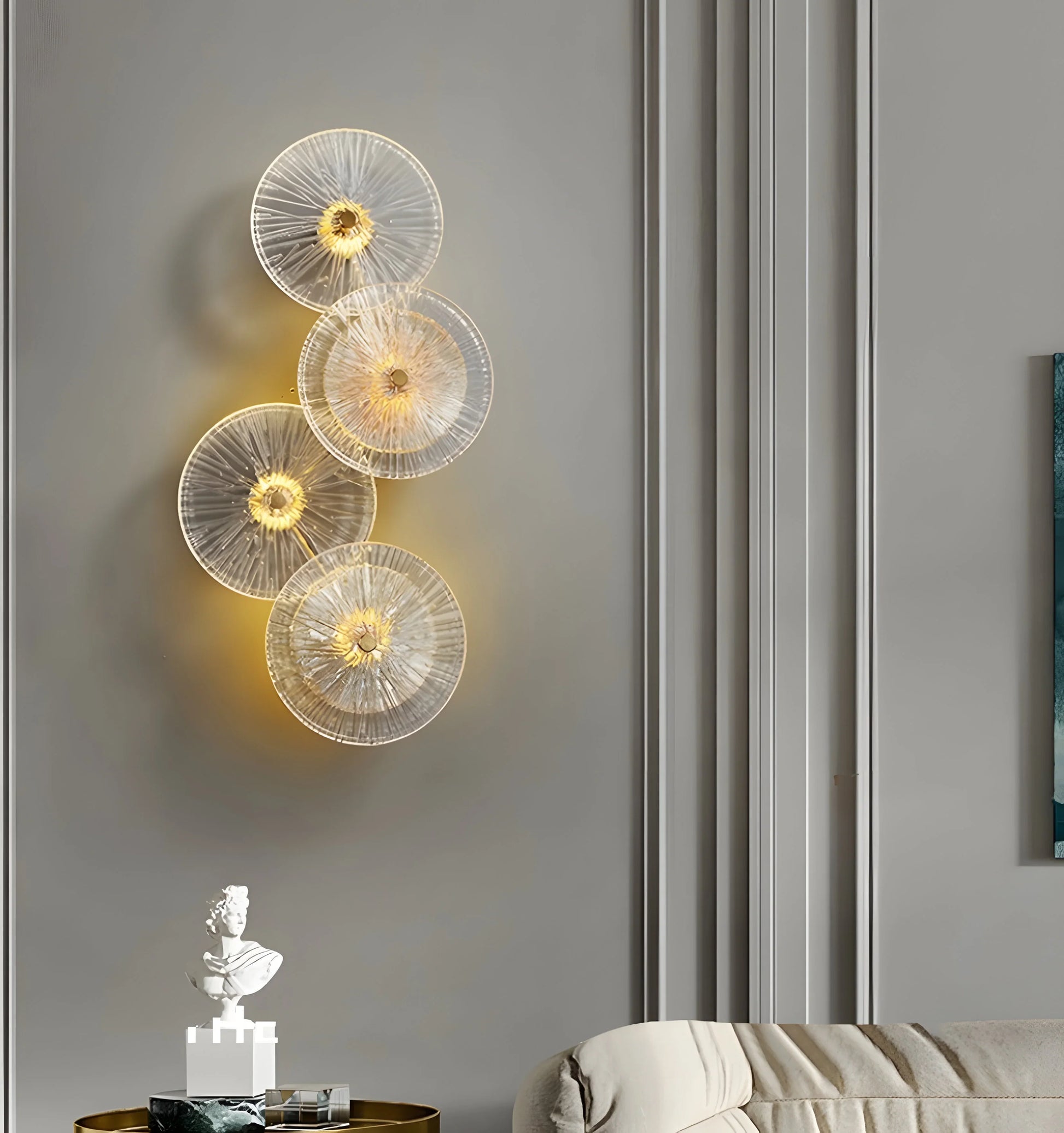 Lotus Leaf Glass Wall Lamp - Yiarolight