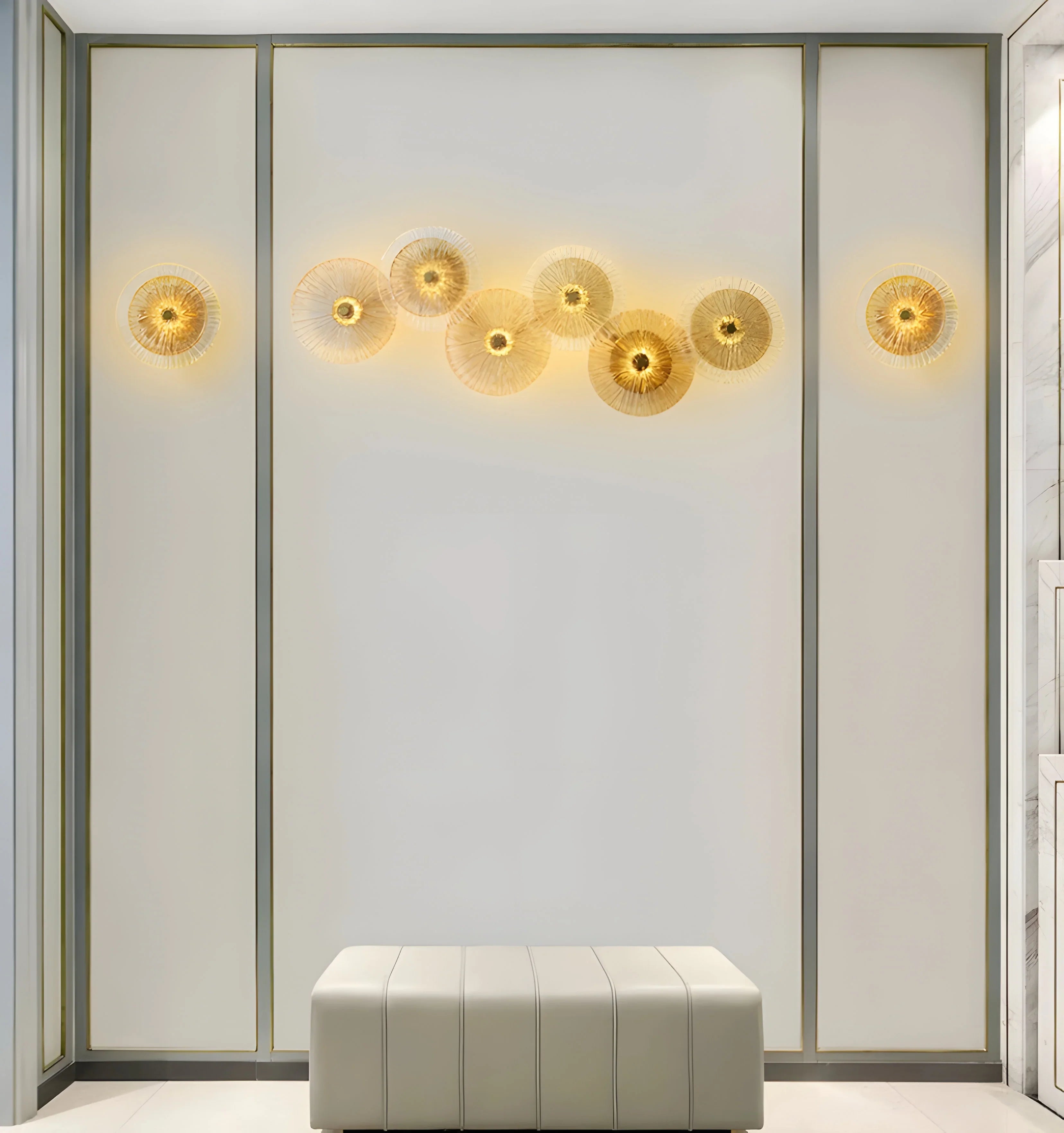 Lotus Leaf Glass Wall Lamp - Yiarolight
