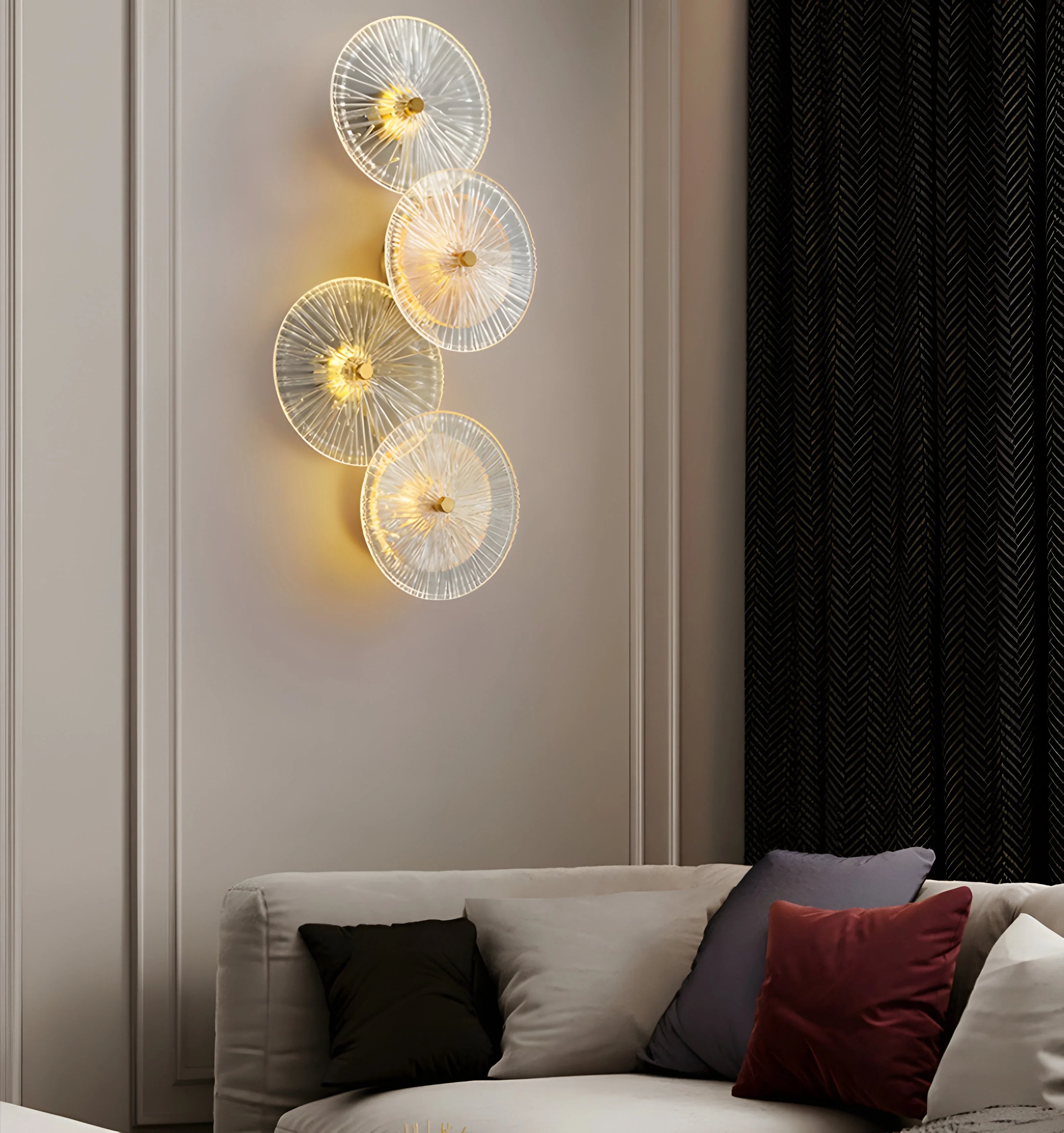 Lotus Leaf Glass Wall Lamp - Yiarolight
