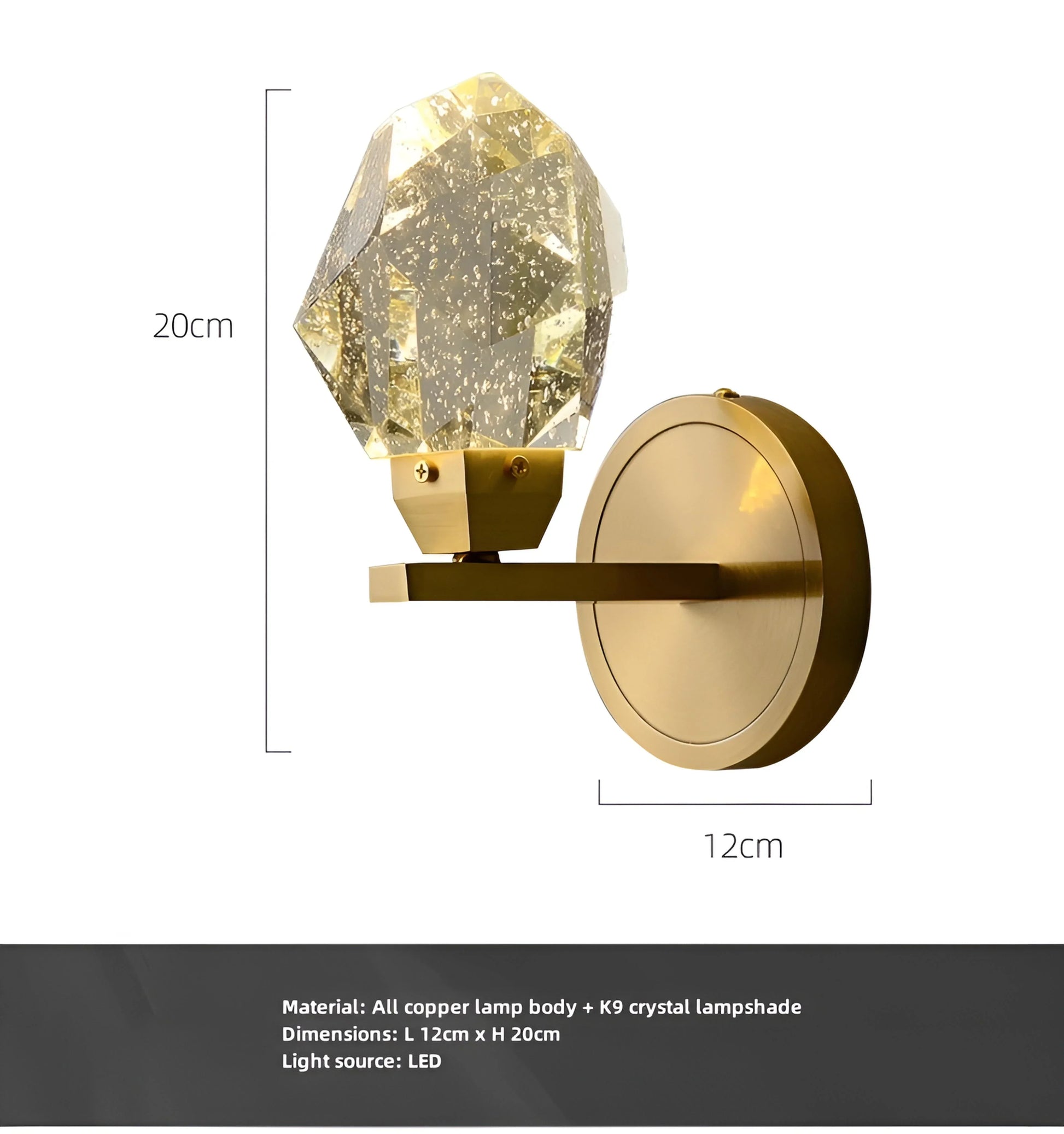 Nivea Crystal Wall Lamp - Auraolight