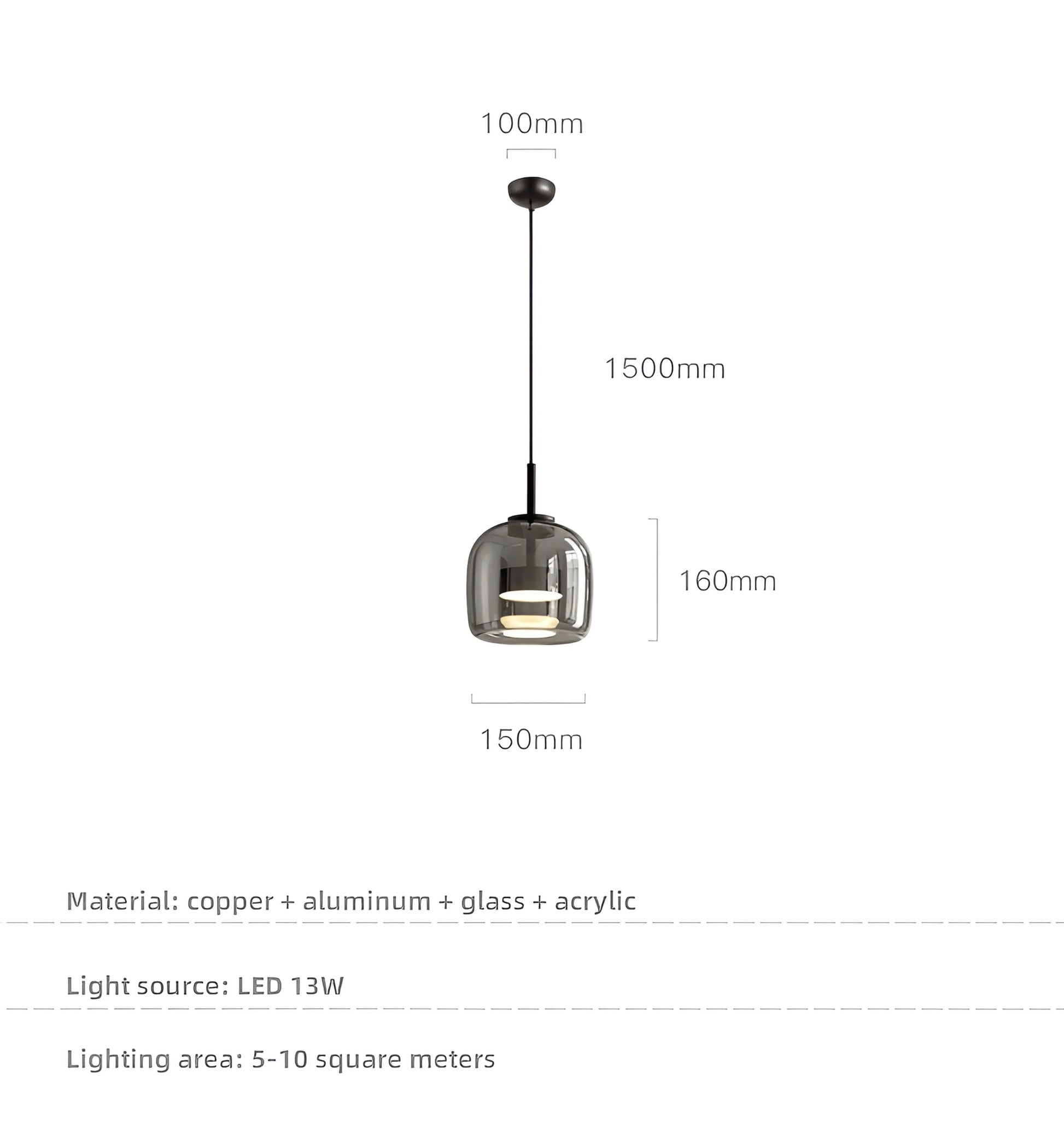 Nordic Glass Apple Pendant Light - Auraolight
