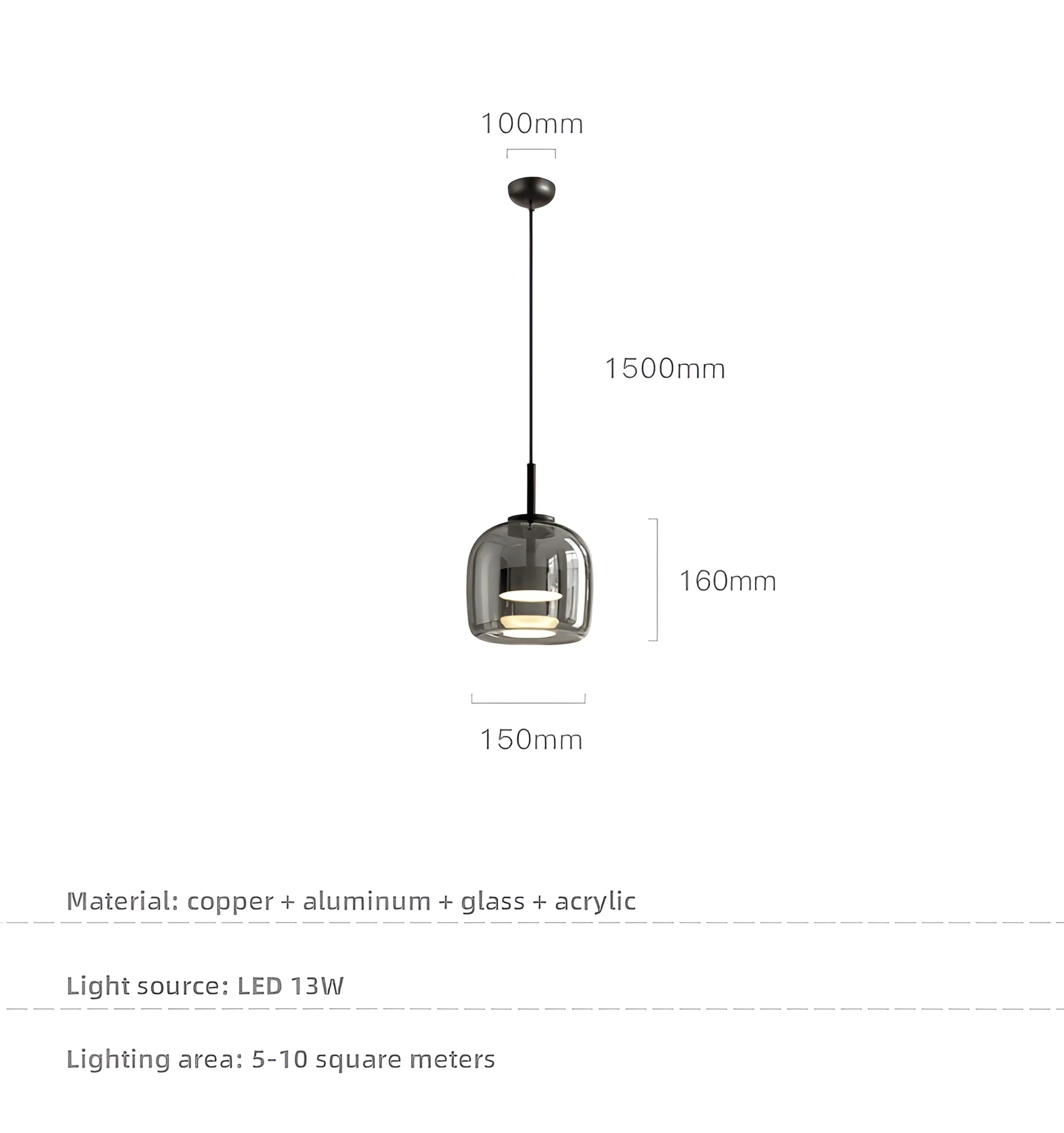 Nordic Glass Apple Pendant Light - Auraolight