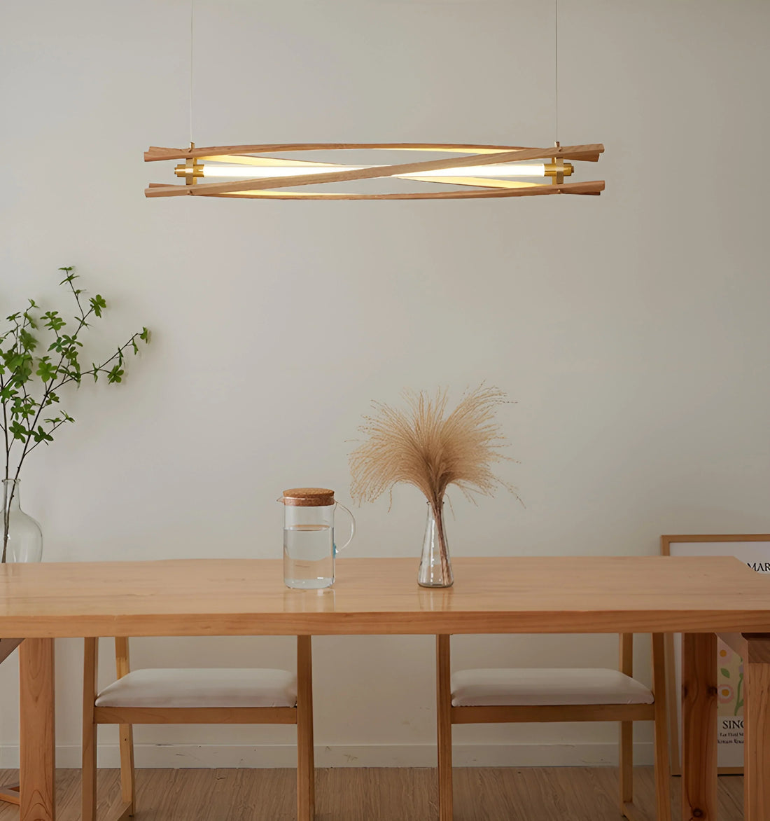 Log Spiral Pendant Light