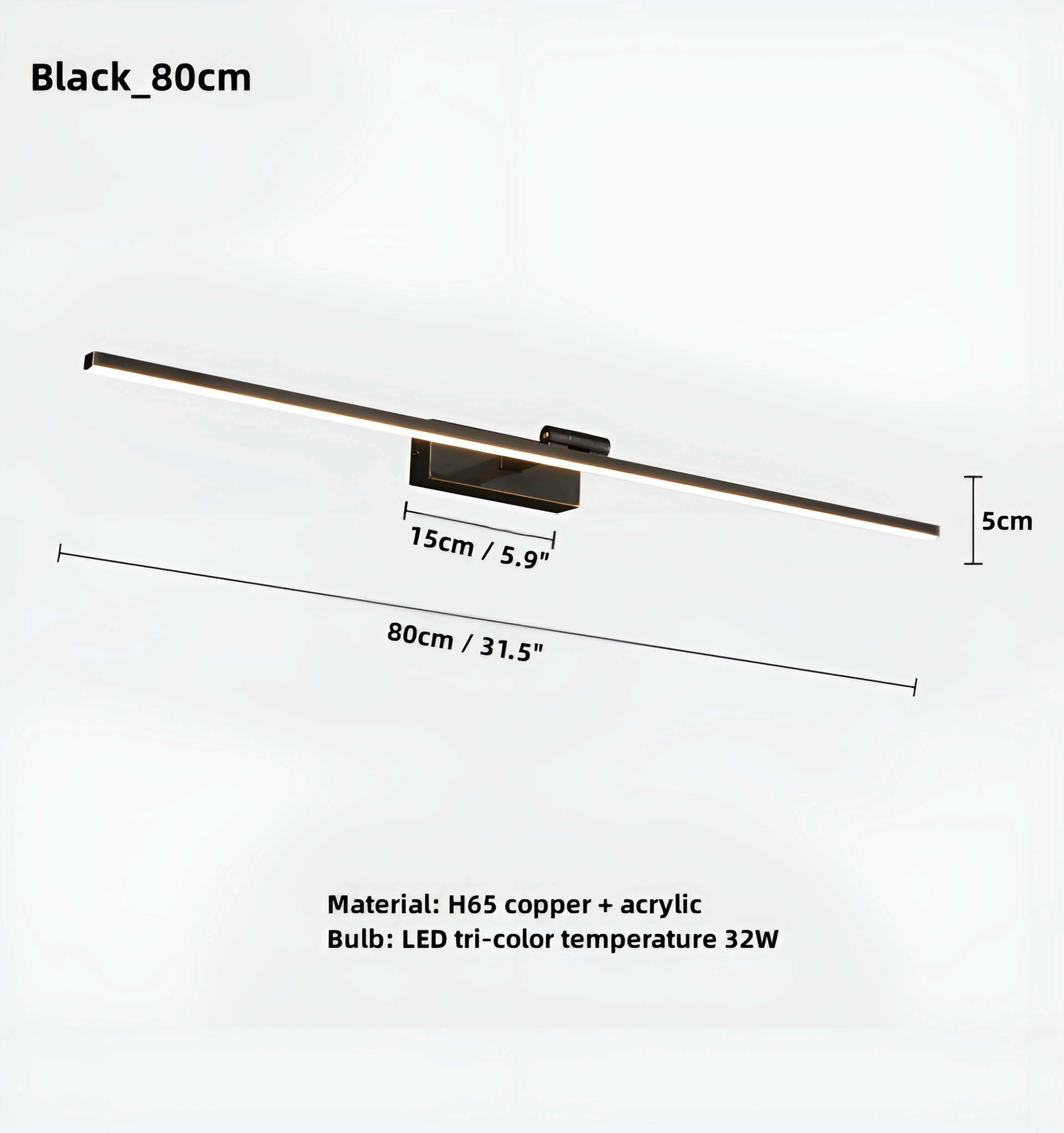 Scandinavian Minimalist Vanity Light - Auraolight